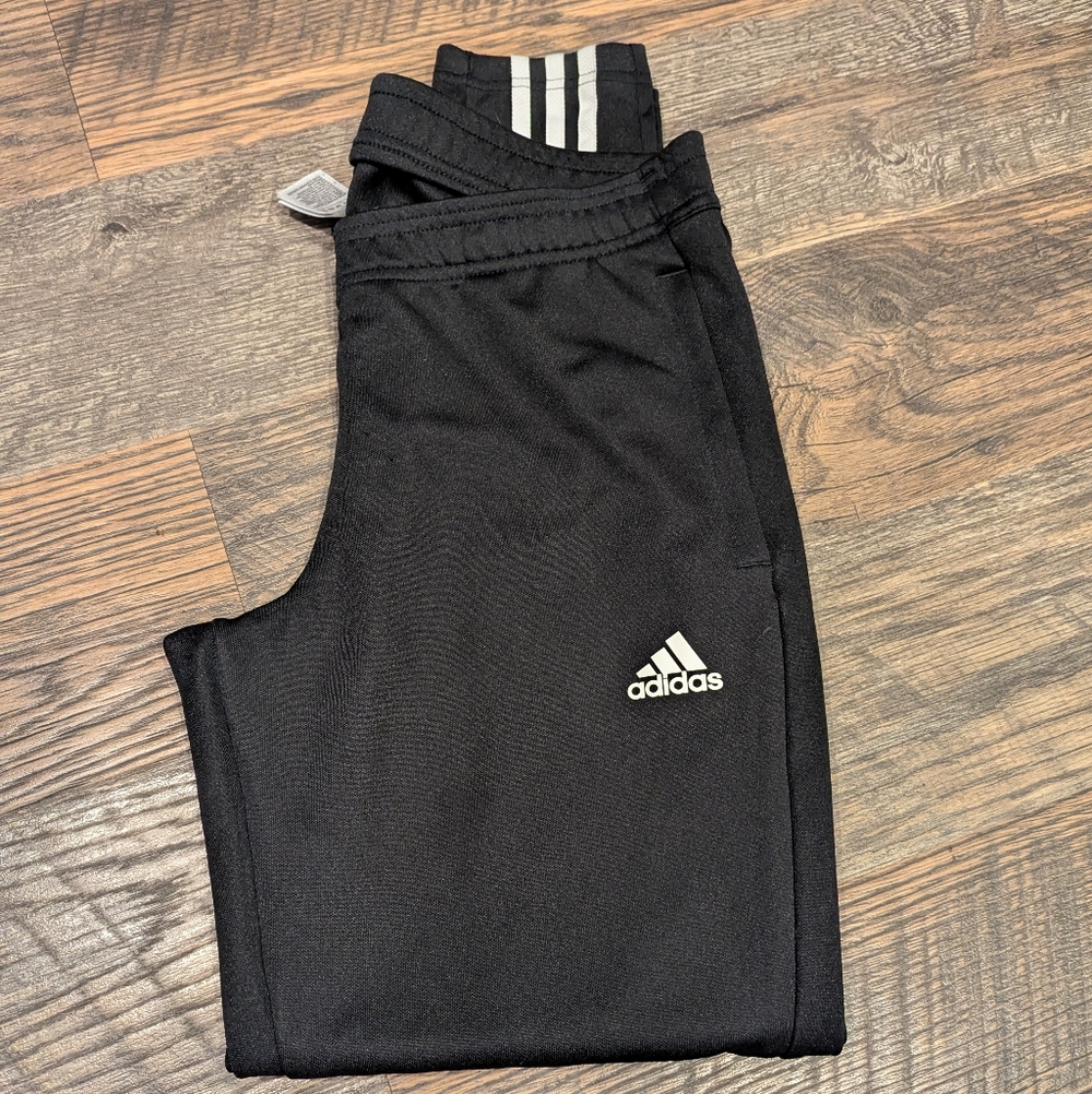 🎁🛍️ Adidas Aeroready Women's Black Track Pants, w/ Ankle & Pocket Zip.